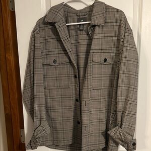 H&M Black and White Checkered Shirt